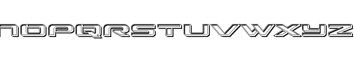 Outrider Engraved Font LOWERCASE
