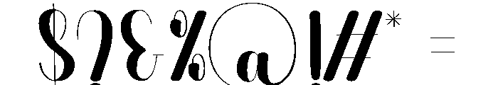 Outshine Font OTHER CHARS