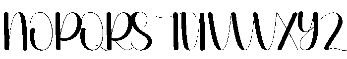 Outshine Font UPPERCASE