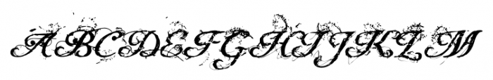 oungblood Antique Grunge Font UPPERCASE