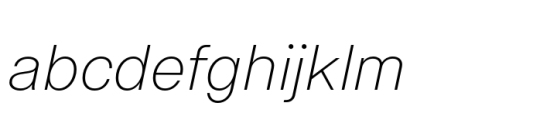 Ouhta Extra Light Italic FONT