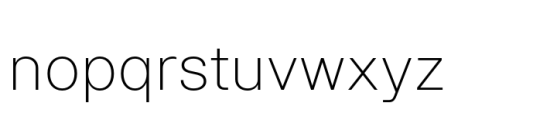 Ouhta Extra Light Font LOWERCASE