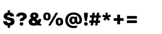 Ouhta Heavy Font OTHER CHARS
