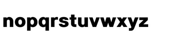 Ouhta Heavy Font LOWERCASE