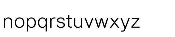 Ouhta Light Font LOWERCASE