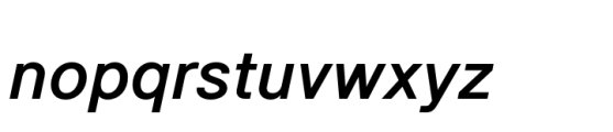 Ouhta Medium Italic Font LOWERCASE