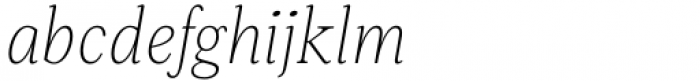 Ouido Thin Italic Font LOWERCASE