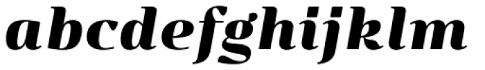 Ounce ALT Black Italic Font LOWERCASE
