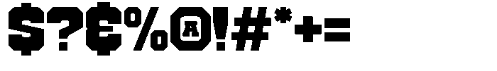 Outclash Font OTHER CHARS