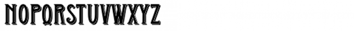 Outer Space Shadow Font LOWERCASE