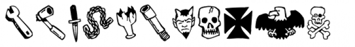 Outlaw Satan's Toolbox Font LOWERCASE