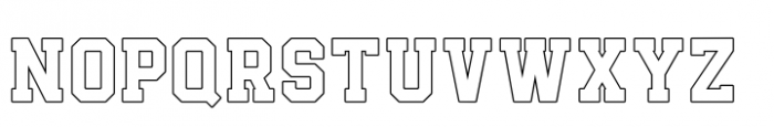 Outright Outline Font LOWERCASE