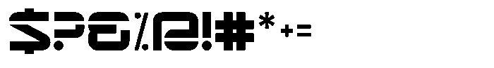 Outrun Font OTHER CHARS
