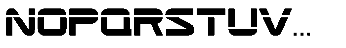 Outrun Font UPPERCASE