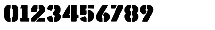 Outset Stencil Heavy Font OTHER CHARS