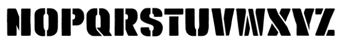 Outset Stencil Heavy Font LOWERCASE