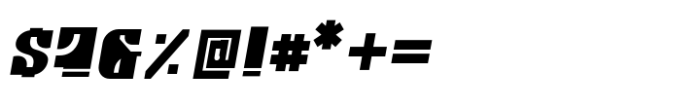 Outsize Bold Oblique Font OTHER CHARS