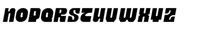 Outsize Bold Oblique Font UPPERCASE