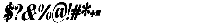 Outta Sight V2 Condensed Italic Font OTHER CHARS