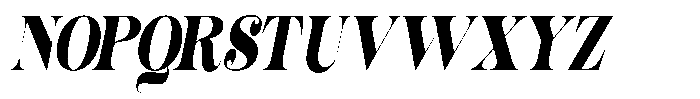 Outta Sight V2 Condensed Italic Font UPPERCASE