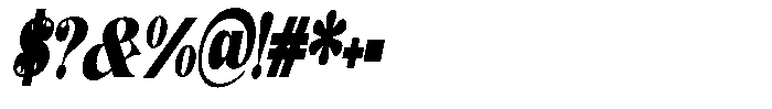Outta Sight V2 Contrast Condensed Italic Font OTHER CHARS