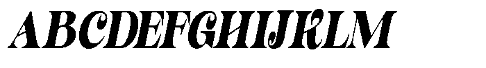 Outta Sight V2 Contrast Condensed Italic Font UPPERCASE