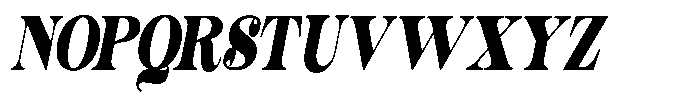 Outta Sight V2 Contrast Condensed Italic Font UPPERCASE