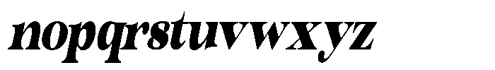 Outta Sight V2 Contrast Condensed Italic Font LOWERCASE