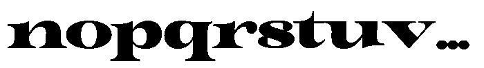 Outta Sight V2 Contrast Expanded Font LOWERCASE