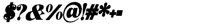 Outta Sight V2 Contrast Sm Condensed Italic Font OTHER CHARS