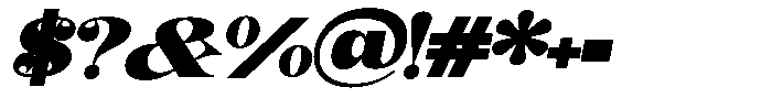 Outta Sight V2 Contrast Sm Ex Italic Font OTHER CHARS