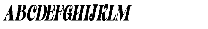 Outta Sight V2 Contrast XCn Italic Font UPPERCASE