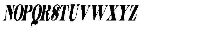 Outta Sight V2 Contrast XCn Italic Font UPPERCASE