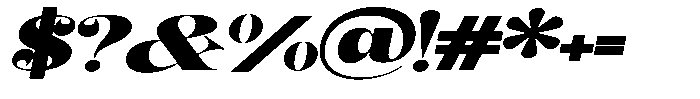 Outta Sight V2 Expanded Italic Font OTHER CHARS