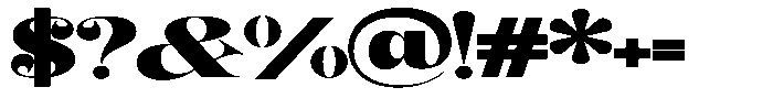 Outta Sight V2 Expanded Font OTHER CHARS