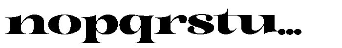 Outta Sight V2 Expanded Font LOWERCASE