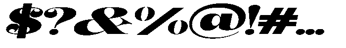 Outta Sight V2 Extra Exp Italic Font OTHER CHARS