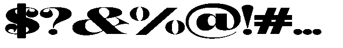 Outta Sight V2 Extra Expanded Font OTHER CHARS