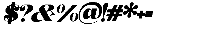 Outta Sight V2 Italic Font OTHER CHARS