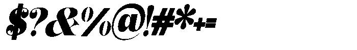 Outta Sight V2 Sem Condensed Italic Font OTHER CHARS