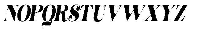 Outta Sight V2 Soft Condensed Italic Font UPPERCASE