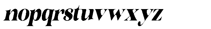 Outta Sight V2 Soft Condensed Italic Font LOWERCASE
