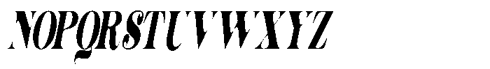 Outta Sight V2 Soft Extra Condensed Italic Font UPPERCASE