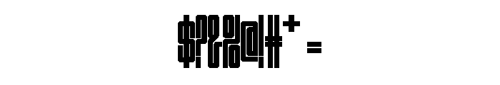 Outward Block Webfont Font OTHER CHARS