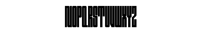 Outward Block Webfont Font UPPERCASE