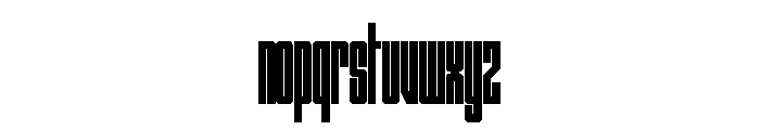 Outward Block Webfont Font LOWERCASE