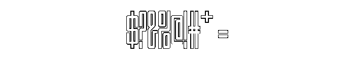 Outward Borders Webfont Font OTHER CHARS