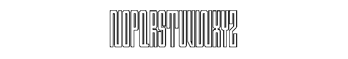 Outward Borders Webfont Font UPPERCASE