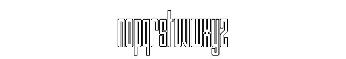 Outward Borders Webfont Font LOWERCASE