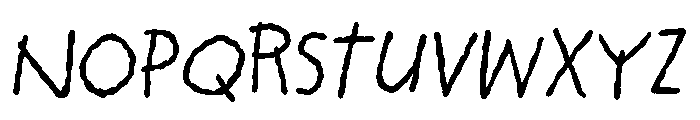 Outside In Font LOWERCASE